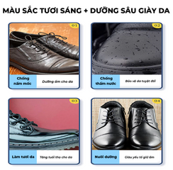 Xi Dưỡng Bóng Giày Da XIMO - Kem Bảo Vệ Da, Dưỡng Ẩm, Tăng Độ Bóng và Chống Thấm Nước, Phục Hồi Da Giày, Sofa, Túi Xách
