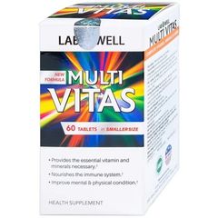 Viên Uống Bổ Sung Vitamin Tổng Hợp Multi Vitas Lab Well 60 Viên - Tăng Cường Sức Đề Kháng, Cải Thiện Năng Lượng, Dinh Dưỡng Toàn Diện