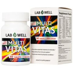 Viên Uống Bổ Sung Vitamin Tổng Hợp Multi Vitas Lab Well 60 Viên - Tăng Cường Sức Đề Kháng, Cải Thiện Năng Lượng, Dinh Dưỡng Toàn Diện