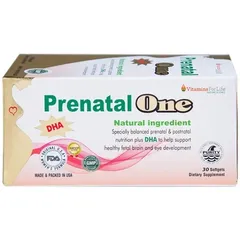 Viên uống Prenatal One - DHA, Vitamin và Khoáng Chất Bổ Sung cho Phụ Nữ Mang Thai và Sau Sinh (30 Viên)