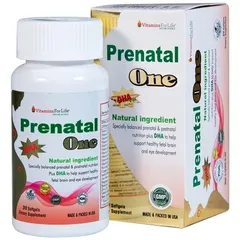 Viên uống Prenatal One - DHA, Vitamin và Khoáng Chất Bổ Sung cho Phụ Nữ Mang Thai và Sau Sinh (30 Viên)