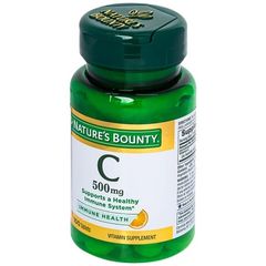 Viên uống bổ sung Vitamin C 500mg Nature's Bounty - Tăng cường sức đề kháng & hỗ trợ sức khỏe miễn dịch (100 viên)
