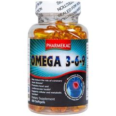 Viên uống Omega 3-6-9 Pharmekal - Hỗ trợ sức khỏe tim mạch, giảm nguy cơ xơ vữa động mạch, 100 viên nang mềm tự nhiên