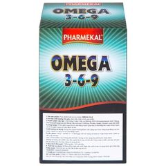 Viên uống Omega 3-6-9 Pharmekal - Hỗ trợ sức khỏe tim mạch, giảm nguy cơ xơ vữa động mạch, 100 viên nang mềm tự nhiên