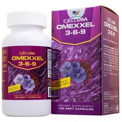 Viên uống bổ não, tăng cường thị lực và sức khỏe tim mạch Omexxel 3-6-9 - Giải pháp Omega 3-6-9 cho trí nhớ và mắt khỏe mạnh (100 viên)