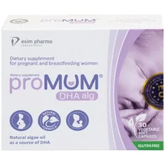 Viên uống bổ sung DHA proMUM Alg cho phụ nữ mang thai và cho con bú - Hỗ trợ phát triển não bộ và thị giác trẻ sơ sinh (3 vỉ x 10 viên)