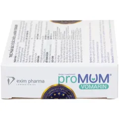 Viên uống proMUM Vomarin giảm buồn nôn cho phụ nữ mang thai và hỗ trợ tăng tiết sữa mẹ - Bổ sung dinh dưỡng cho mẹ bầu và bé yêu