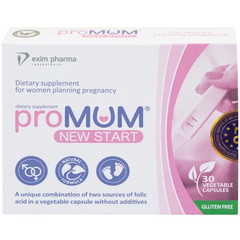 Viên Uống Bổ Sung ProMUM New Start - Acid Folic, Kẽm, Vitamin D Cho Phụ Nữ Kế Hoạch Mang Thai (2 Vỉ x 15 Viên)