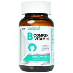 Viên uống B Complex Vitamin Royal Care 60 viên - Giảm mệt mỏi, căng thẳng, bổ sung Magie và vitamin nhóm B, hỗ trợ sức khỏe tinh thần