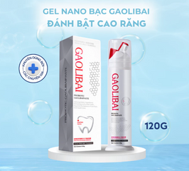 Gel Nano Bạc GAOLIBAI - Kem Đánh Răng Loại Bỏ Mảng Bám & Cao Răng, Trắng Răng, Hơi Thở Thơm Mát, Nhập Khẩu Nhật Bản 120g