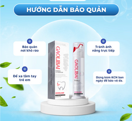 Gel Nano Bạc GAOLIBAI - Kem Đánh Răng Loại Bỏ Mảng Bám & Cao Răng, Trắng Răng, Hơi Thở Thơm Mát, Nhập Khẩu Nhật Bản 120g