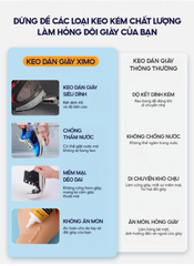 Keo Dán Giày Thể Thao Siêu Dính Nhiệt Trong Suốt XIMO - Dễ Dàng Sửa Chữa Giày Dép, Túi Xách, Đồ Da, Chất Lượng Cao