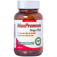 Viên uống bổ sung sắt, DHA, acid folic MaxPremum Naga Plus Vesta cho phụ nữ mang thai & cho con bú - 30 viên hỗ trợ sức khỏe mẹ & bé
