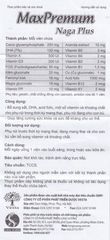 Viên uống bổ sung sắt, DHA, acid folic MaxPremum Naga Plus Vesta cho phụ nữ mang thai & cho con bú - 30 viên hỗ trợ sức khỏe mẹ & bé