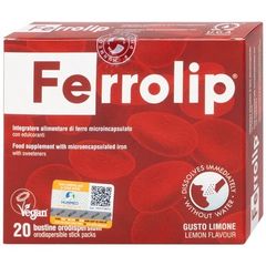 Bột Sắt Ferrolip Uga - Giải Pháp Hỗ Trợ Thiếu Máu, Bổ Sung Sắt Dễ Uống Cho Phụ Nữ Mang Thai (20 Gói)