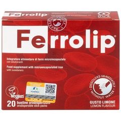Bột Sắt Ferrolip Uga - Giải Pháp Hỗ Trợ Thiếu Máu, Bổ Sung Sắt Dễ Uống Cho Phụ Nữ Mang Thai (20 Gói)