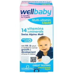 Siro Bổ Sung Vitamin và Khoáng Chất Wellbaby Multi-Vitamin Liquid 150ml - Hỗ Trợ Phát Triển Toàn Diện cho Trẻ Từ 6 Tháng Đến 4 Tuổi