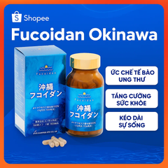 Tảo Fucoidan Nhật Bản Chính Hãng Okinawa - 180 Viên Hỗ Trợ Miễn Dịch và Sức Khỏe Tế Bào
