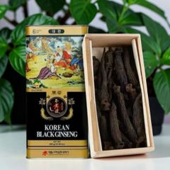 Hắc Sâm Củ Khô Hộp Thiếc Daedong Hàn Quốc 150g - Tăng Cường Sức Khỏe, Giảm Stress, Hỗ Trợ Điều Hòa Huyết Áp