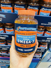 Dầu Cá Hồi Pure Alaska Omega 3 Nhật Bản - 540 Viên Bổ Sung Dinh Dưỡng Cho Sức Khỏe Tim Mạch Và Não Bộ