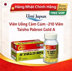 Viên Cảm Cúm Nhật Bản Taisho Pabron Gold A - Hỗ Trợ Giảm Đau Đầu, Nghẹt Mũi, 210 Viên, Thực Phẩm Chức Năng Uy Tín