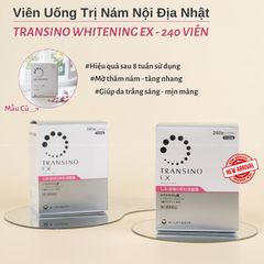 Viên Uống Giảm Nám Tàn Nhang Transino EX Whitening Nhật Bản - Hỗ Trợ Làm Sáng Da & Đều Màu - 240 Viên