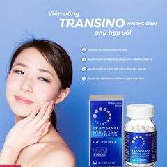 Viên Uống Trắng Da Transino Nhật Bản White C Clear - 120 Viên - Hỗ Trợ Da Sáng Mịn, Cải Thiện Sắc Da Từ Bên Trong