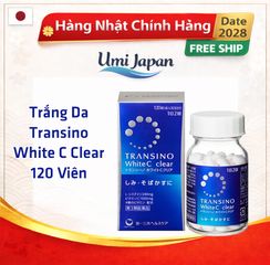 Viên Uống Trắng Da Transino Nhật Bản White C Clear - 120 Viên - Hỗ Trợ Da Sáng Mịn, Cải Thiện Sắc Da Từ Bên Trong