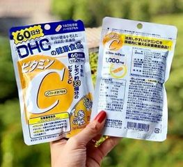 Viên Uống DHC Vitamin C Nhật Bản - Hỗ Trợ Làm Sáng Da và Tăng Cường Đề Kháng - 60 Viên Bổ Sung Vitamin C Hằng Ngày