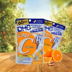 Viên Uống DHC Vitamin C Nhật Bản - Hỗ Trợ Làm Sáng Da và Tăng Cường Đề Kháng - 60 Viên Bổ Sung Vitamin C Hằng Ngày