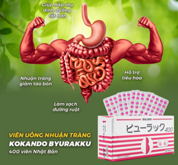 Viên Uống Detox Nhuận Tràng KOKANDO Nhật Bản - Hỗ Trợ Tiêu Hóa, Giảm Đầy Hơi - 400 Viên Cho Sức Khỏe Đường Ruột