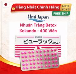 Viên Uống Detox Nhuận Tràng KOKANDO Nhật Bản - Hỗ Trợ Tiêu Hóa, Giảm Đầy Hơi - 400 Viên Cho Sức Khỏe Đường Ruột