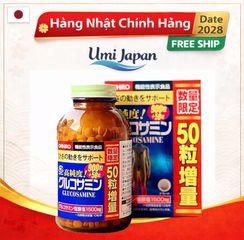 Bổ Xương Khớp Glucosamine Orihiro Nhật Bản 900 Viên - Hỗ Trợ Viêm Khớp và Thoái Hóa Khớp, Giúp Linh Hoạt Vận Động