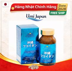 Tảo Fucoidan Okinawa Xanh Chính Hãng Nhật Bản - Hỗ Trợ U Bướu, Tăng Cường Miễn Dịch, 180 Viên viên nang sức khỏe