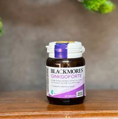 Viên Uống Bổ Não Blackmores Ginkgoforte 40 Viên - Hỗ Trợ Cải Thiện Trí Nhớ và Tăng Cường Chức Năng Nhận Thức