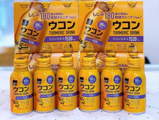 Nước Uống Tinh Chất Nghệ Nhật Bản Matsukiyo - Gói 6 Chai 100ml Hỗ Trợ Sức Khỏe, Làm Đẹp Da, Giảm Mệt Mỏi