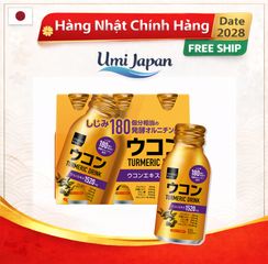 Nước Uống Tinh Chất Nghệ Nhật Bản Matsukiyo - Gói 6 Chai 100ml Hỗ Trợ Sức Khỏe, Làm Đẹp Da, Giảm Mệt Mỏi