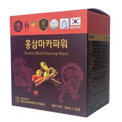 Nước Hồng Sâm Macca HG Bio Ginseng King 20 Gói x 70ml - Thức Uống Bổ Sung Dinh Dưỡng Tiện Lợi Từ Hàn Quốc, Tăng Cường Sức Khỏe