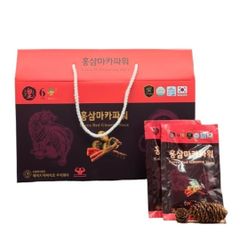 Nước Hồng Sâm Macca HG Bio Ginseng King 20 Gói x 70ml - Thức Uống Bổ Sung Dinh Dưỡng Tiện Lợi Từ Hàn Quốc, Tăng Cường Sức Khỏe