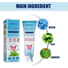Gel Vệ Sinh Lưỡi Nhật Bản Khử Hôi Miệng - Diệt Khuẩn Hương The Mát, Chăm Sóc Răng Miệng Tươi Mát, 50g