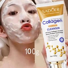 Sữa Rửa Mặt Collagen Chống Lão Hóa 100g - Làm Sạch Sâu, Dưỡng Ẩm & Giúp Da Tươi Trẻ, Mềm Mại - Sản Phẩm Chăm Sóc Da Chuyên Nghiệp