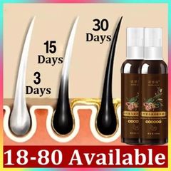 Xịt Đen Tóc Herbal 100ml - Tinh Chất Linh Chi Phủ Bạc, Nuôi Dưỡng Tóc Đen Mượt Tự Nhiên, Giải Pháp Làm Đen Tóc An Toàn