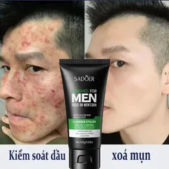 Sữa Rửa Mặt Dành Cho Nam Ngừa Mụn Than Hoạt Tính 100g - Làm Sạch Sâu, Giảm Nhờn, Tươi Mát, Dành Cho Da Đàn Ông