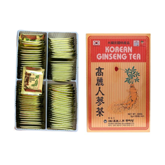 Trà Hồng Sâm Hàn Quốc 100 Gói - Korean Ginseng Tea Chính Hãng, Hương Vị Dịu Nhẹ, Hỗ Trợ Sức Khỏe Hàng Ngày