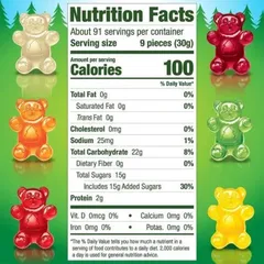 Thùng 65 Gói Kẹo Dẻo Gấu Trái Cây Hữu Cơ Black Forrest Organic Gummy Bears Mỹ [Date 7/2023]