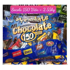 Kẹo Socola tổng hợp 150 viên Kirkland All Chocolate của Mỹ 2,55kg