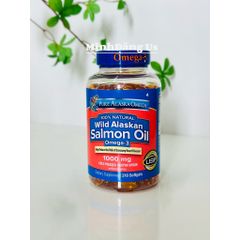 Dầu Cá Omega 3 Pure Alaska Wild Alaskan Salmon Oil 1000mg 210 Viên - Hỗ Trợ Tim Mạch và Sáng Mắt, Ngăn Ngừa Lão Hóa