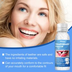 Bộ Dụng Cụ Trám Răng Tức Thời 30ML - Keo Dán Định Hình Răng Giả, Giải Pháp Chăm Sóc Răng Miệng Nhanh Chóng, Tiện Lợi Tại Nhà