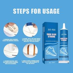 Keo Dán Giày Nhiệt Trong Suốt Siêu Dính JUE-FISH - Giải Pháp Bảo Vệ Giày Thể Thao, Không Tổn Thương Da, Duy Trì Độ Bền