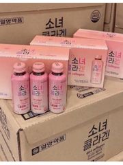 Nước Uống Collagen Girl Collagen Hàn Quốc - Hỗ Trợ Sáng Da, Chống Lão Hóa, Giảm Nhăn, Hộp 10 Chai 100ml